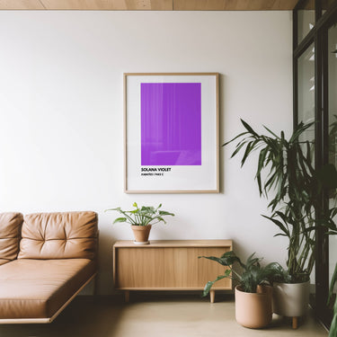 Solana Violet Crypto Print | Wall Art | Home Office Decor